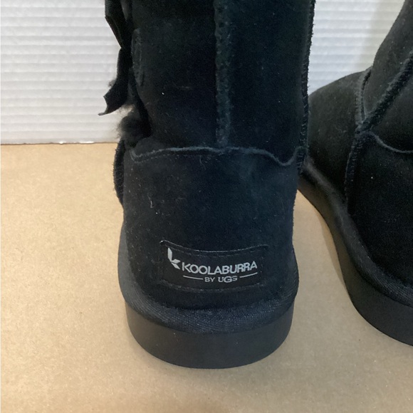 Koolaburra UGG Girls 4 Victoria Suede Tall Boots black - Picture 3 of 7